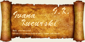 Ivana Kucurski vizit kartica